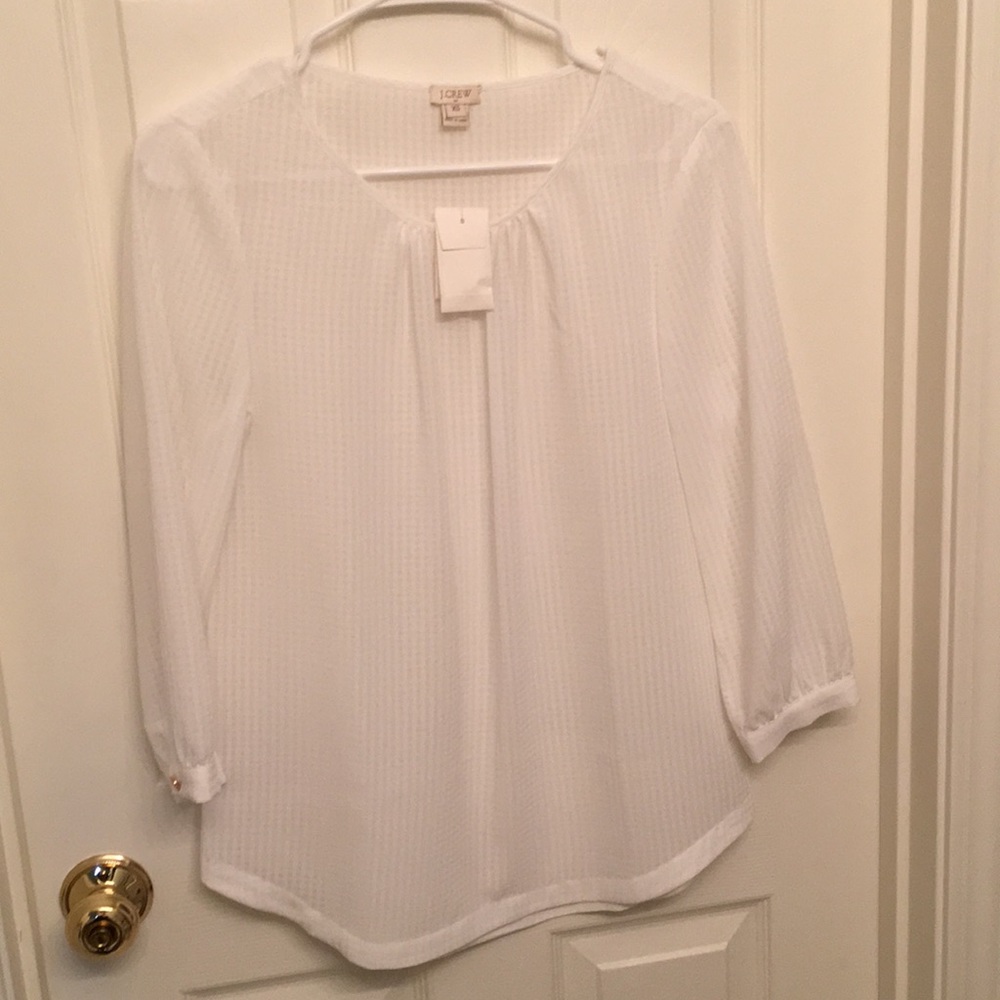 White J. Crew Blouse